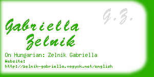 gabriella zelnik business card